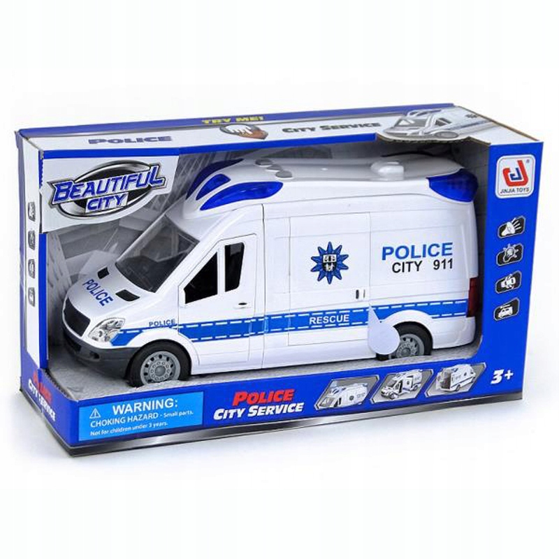 AUTO RADIOWÓZ POLICJA ŚWIATŁO DŹWIĘK SAMOCHÓD EAN (GTIN) 5902444037503