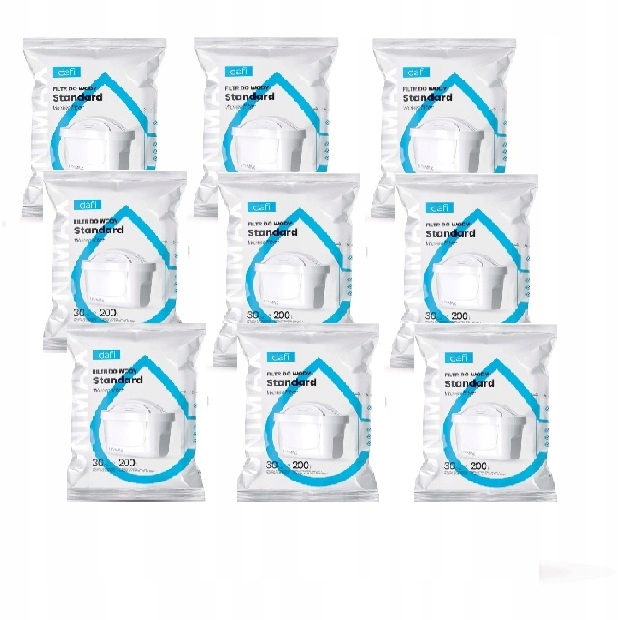 9 X Filtr Wkład Dafi Unimax Standard Orgina