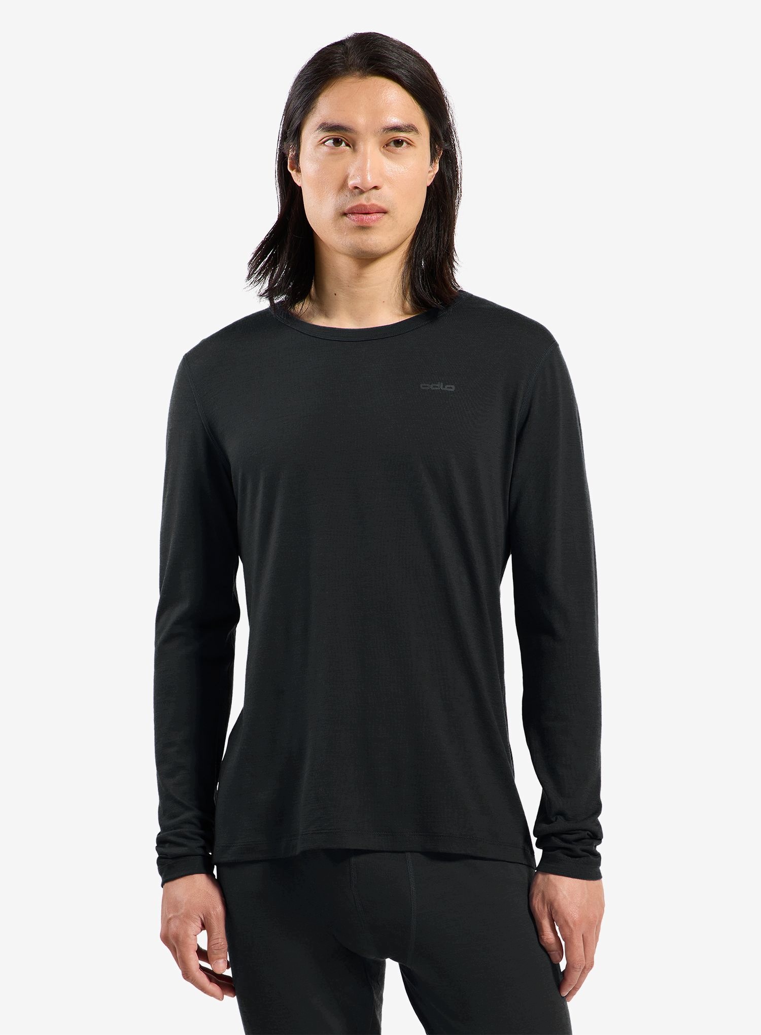 Mikina Odlo Merino Fundamentals Bl Top Crew Neck černá M