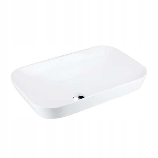 Umývadlo Corsan Intero UC5580CH 53x33x17 cm S Chrómovanou Zátkou, Na Dosku
