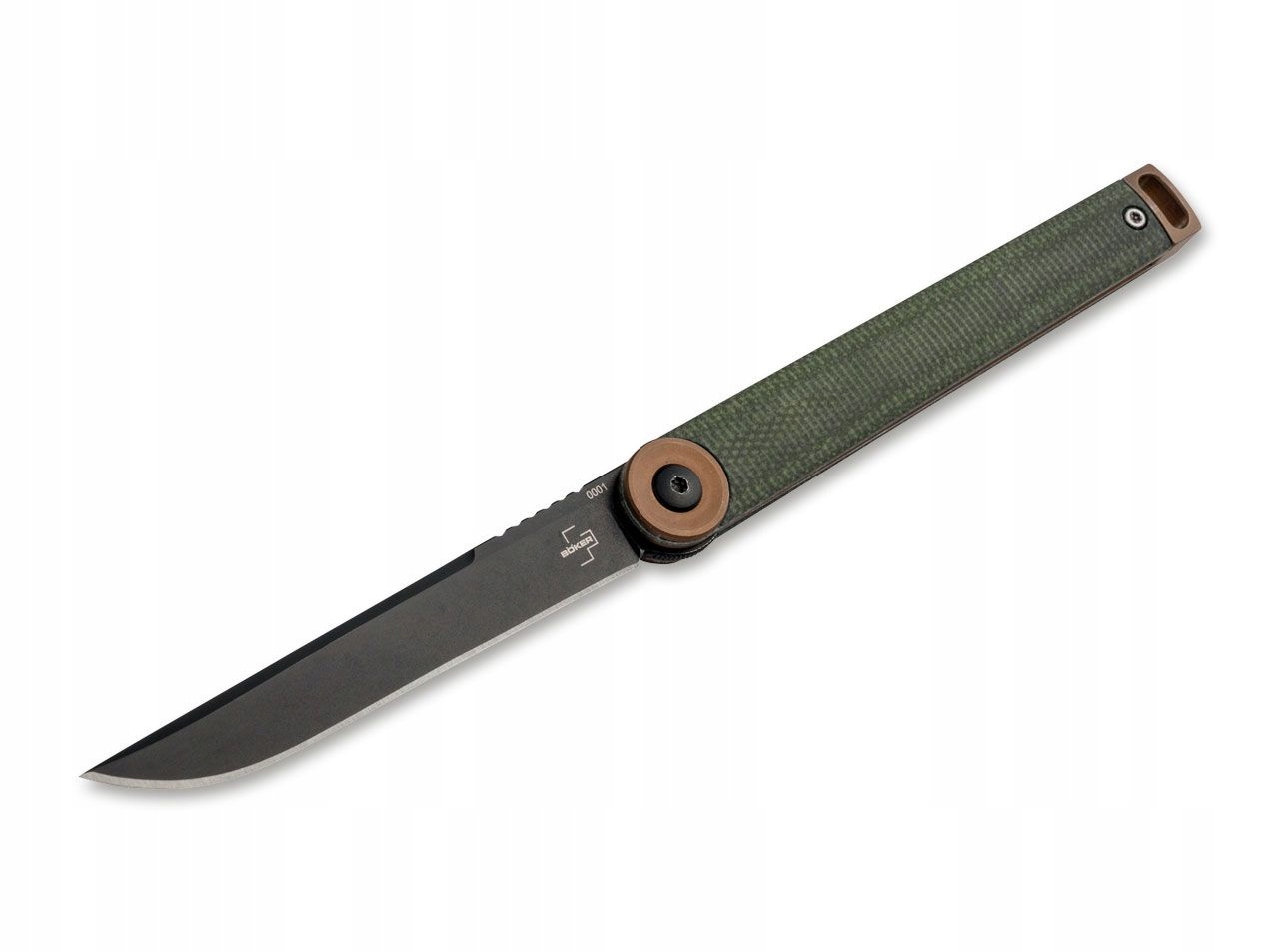 Nůž Boker Plus Kaizen Green Canvas Micarta