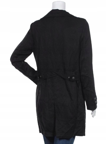 Dámský Kabát Khaki Klasický Knoflíky L Fca