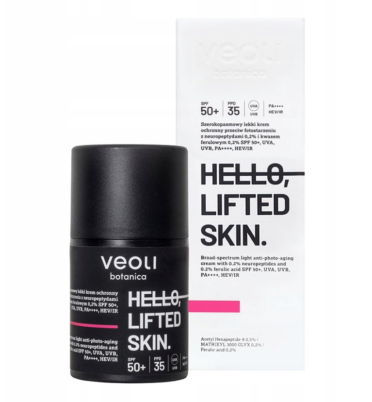 Veoli Lifted Skin ochranný krém Spf 50 50 ml