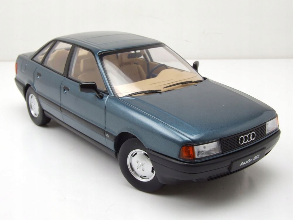 Miniature Audi 80 B3 Berline 1989 – Triple9 1/18, Rouge, Métal, Collection Adulte
