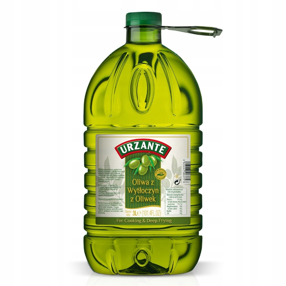 Oliwa pomace Pet pure rafinowana Urzante 3 l