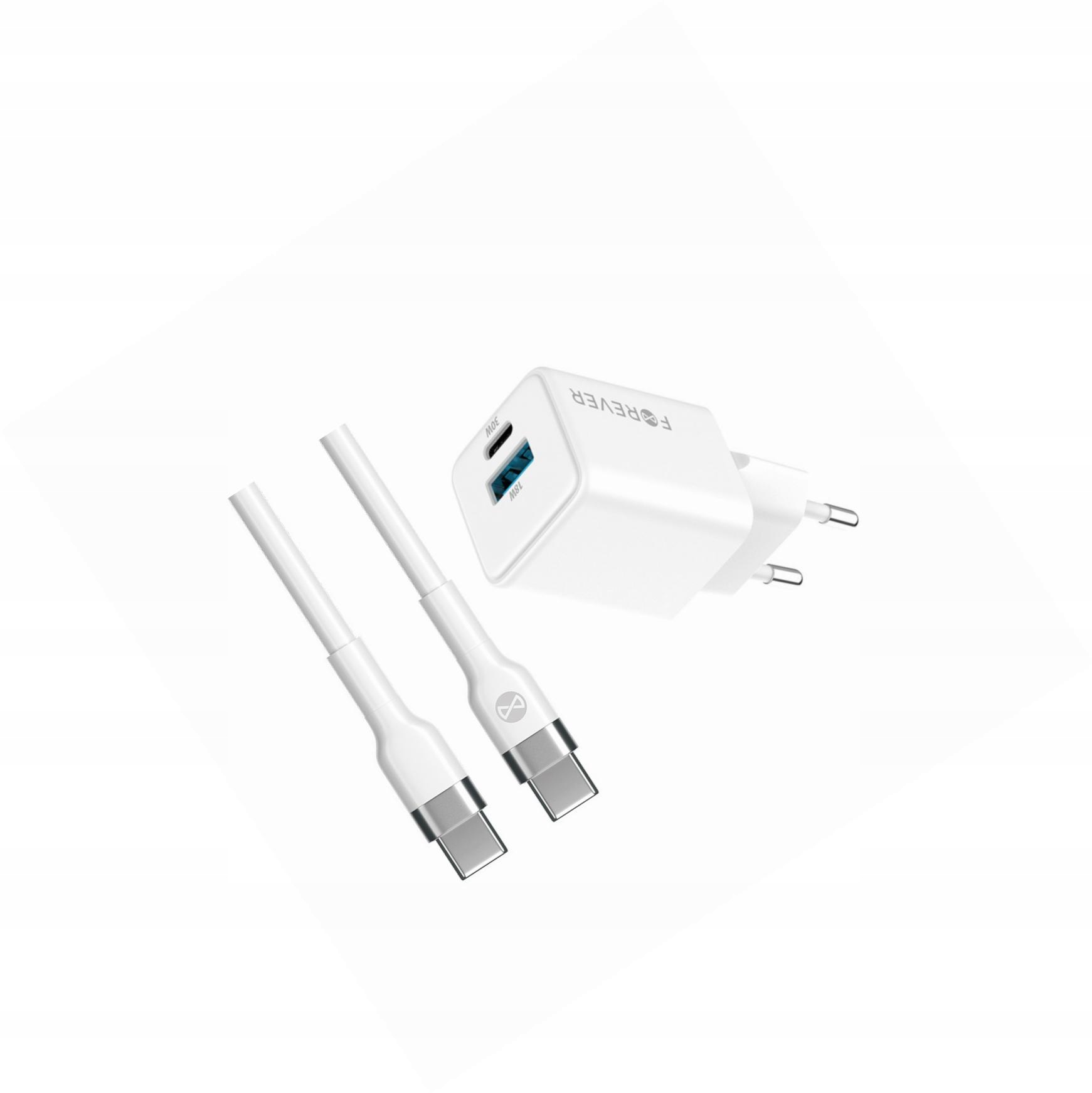 Szybka ładowarka GaN 30W Usb i Usb-c z kablem do Samsung Galaxy A16 4G