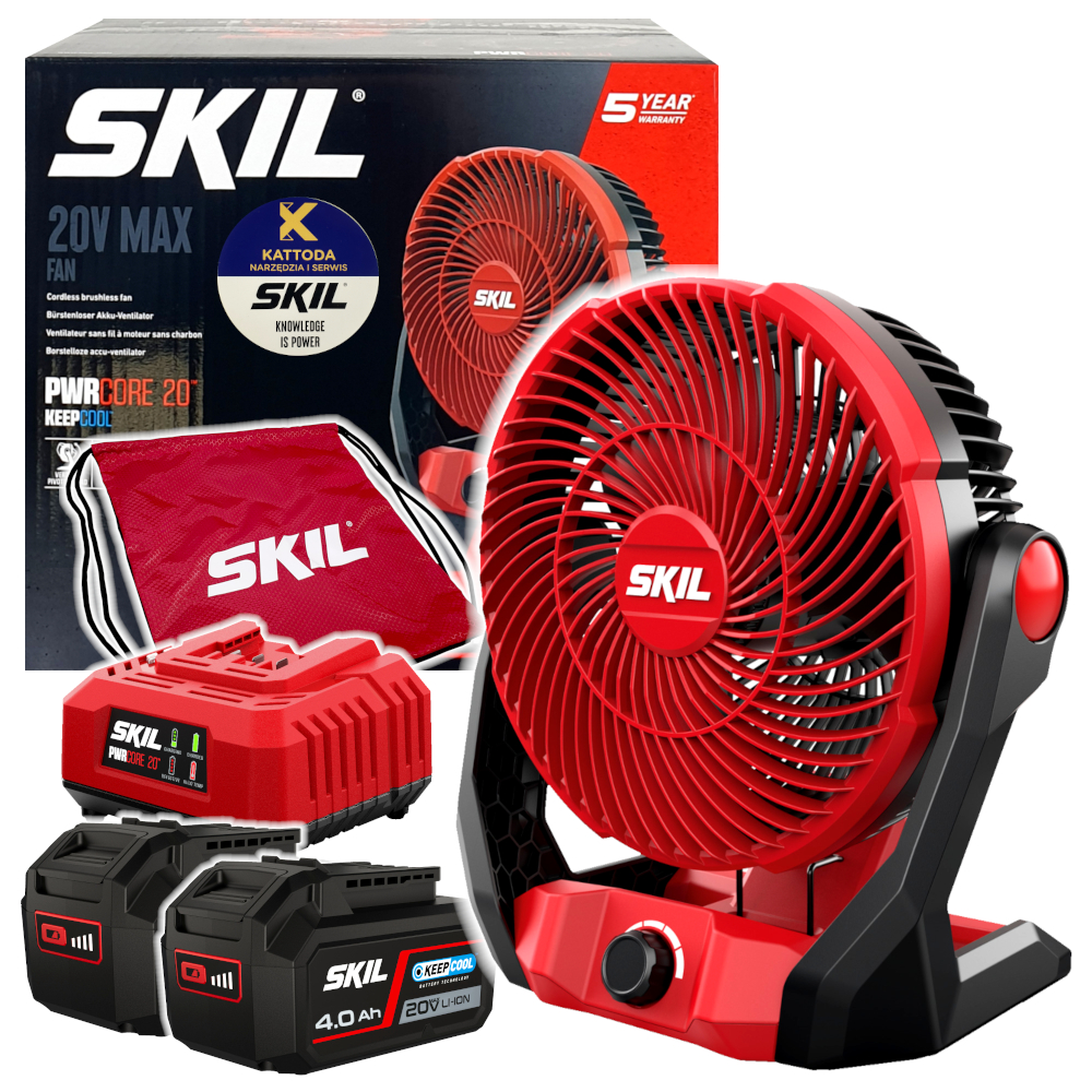 Wentylator Wiatrak akumulatorowy Skil 3164 20V Usb-c 2x4.0Ah