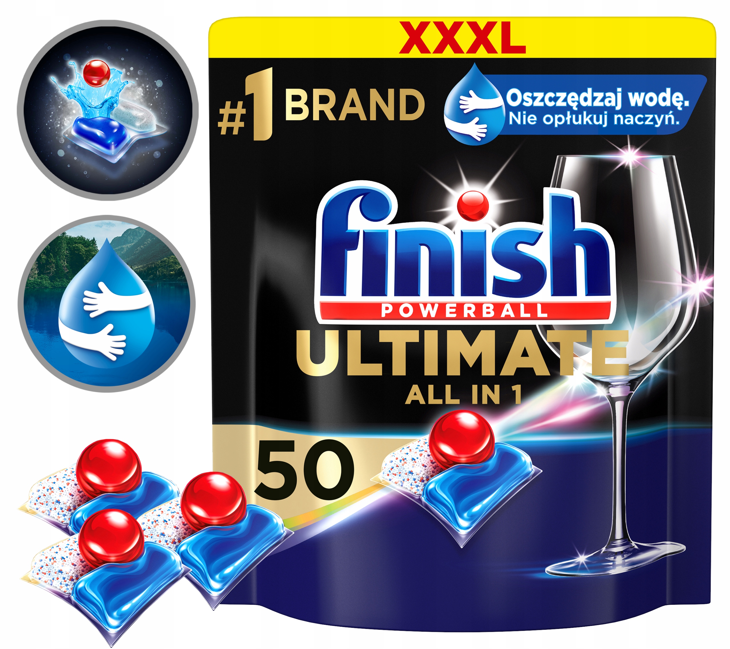 Levně Finish Kapsle Fresh 50 Ultimate All-In-1 Mycí