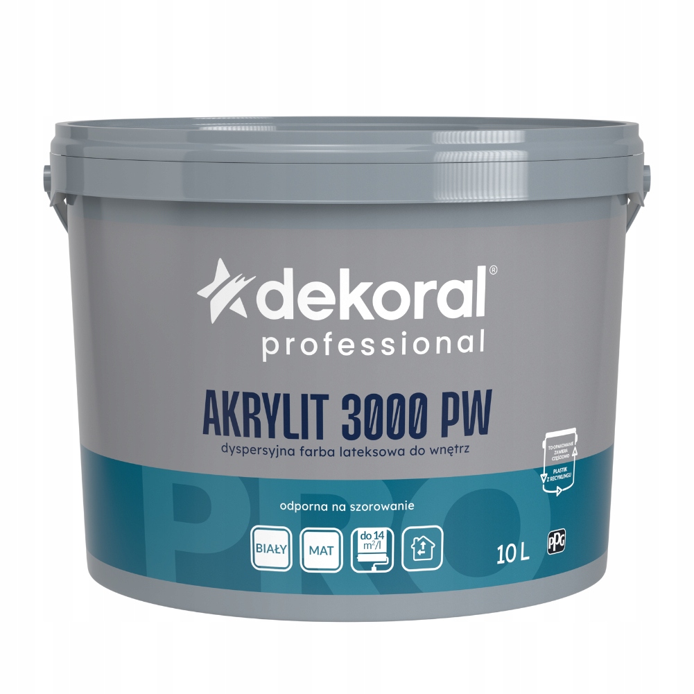Akrylit 3000 Pw Mat 10L Základňa Ln
