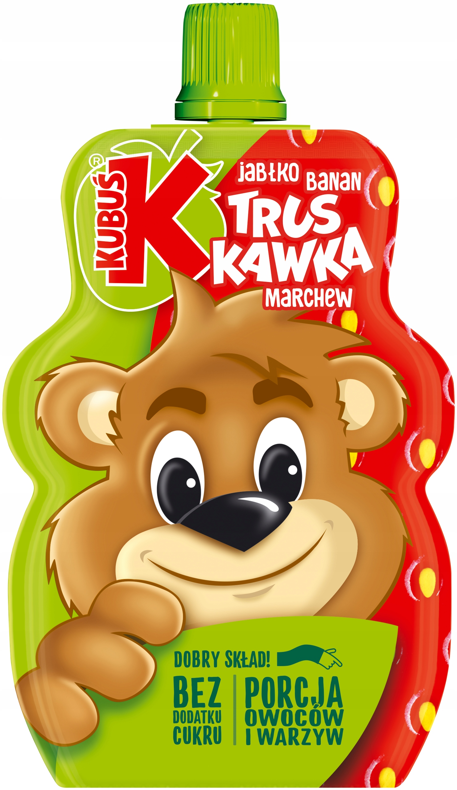 KUBUŚ Mus 100% Truskawka Jabłko Banan Marchew 100g