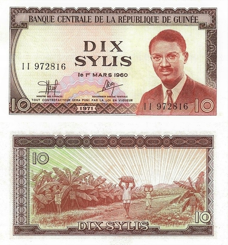 # GWINEA - 10 SYLIS - 1960 (1971) - P-16 - UNC