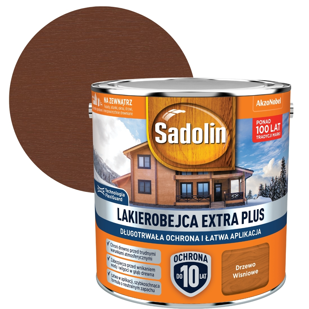 Sadolin Lakobejca Na Dřevo Extra Plus 2,5L Třešňové dřevo