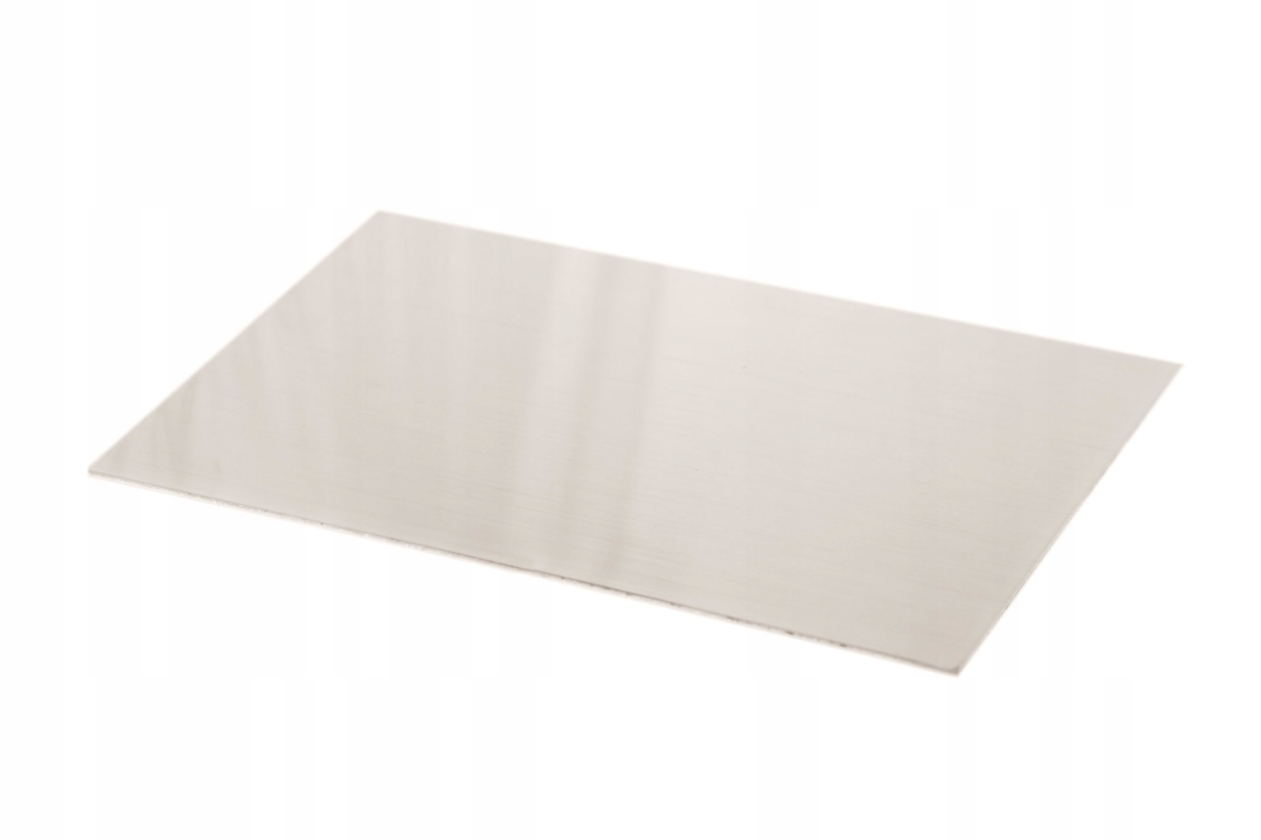 Plech alpaka nový stříbro list 0,5 mm 30 x 50 cm formát 300 x 500 x 0,5 mm