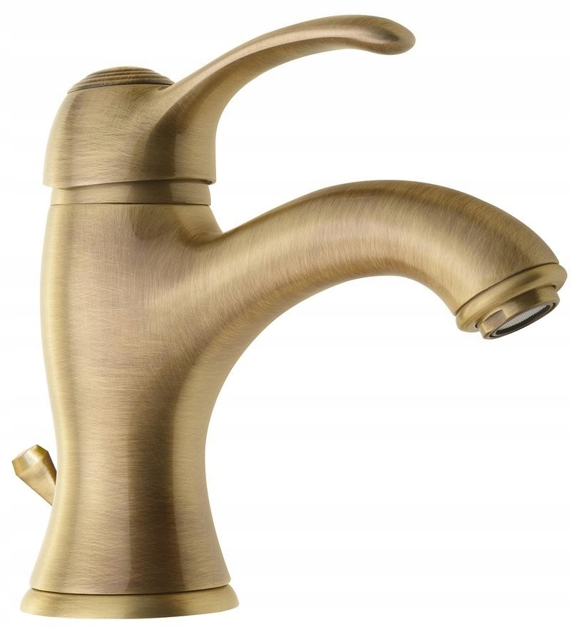 Kirké stojánková umývadlová batéria s výpustou, bronz (KI02B) /sm/