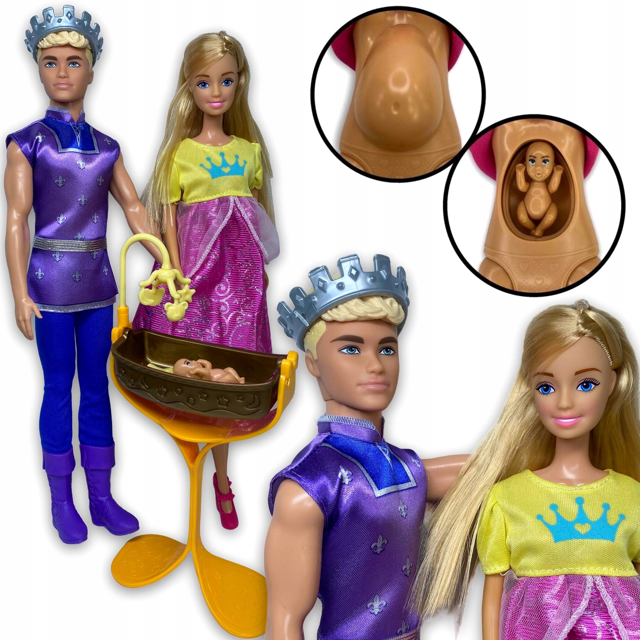 

Lalka Ken Barbie W Ciąży Rodzina Królewska Royal
