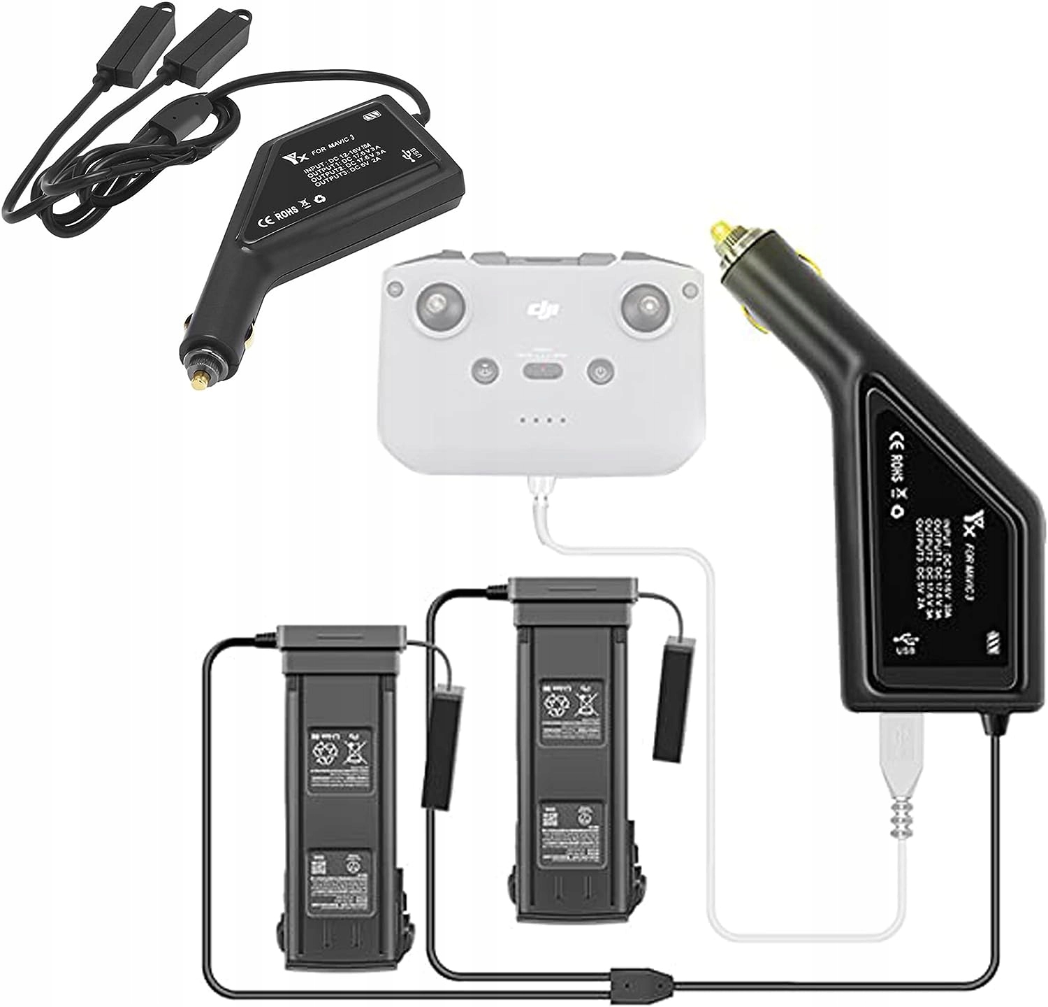 12-16V nabíječka do auta pro Dji Mini 3/3 Pro