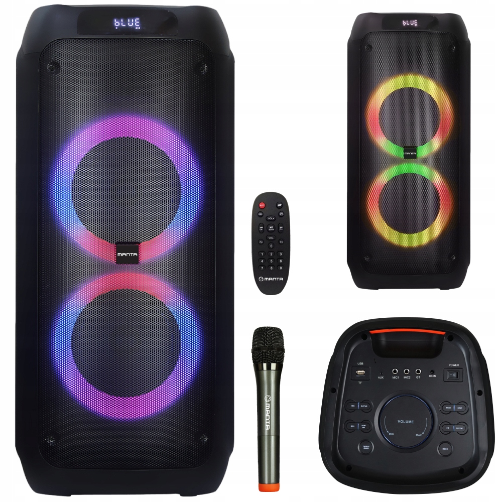 

Głośnik Karaoke Bluetooth Manta Attis Mikrofon Usb