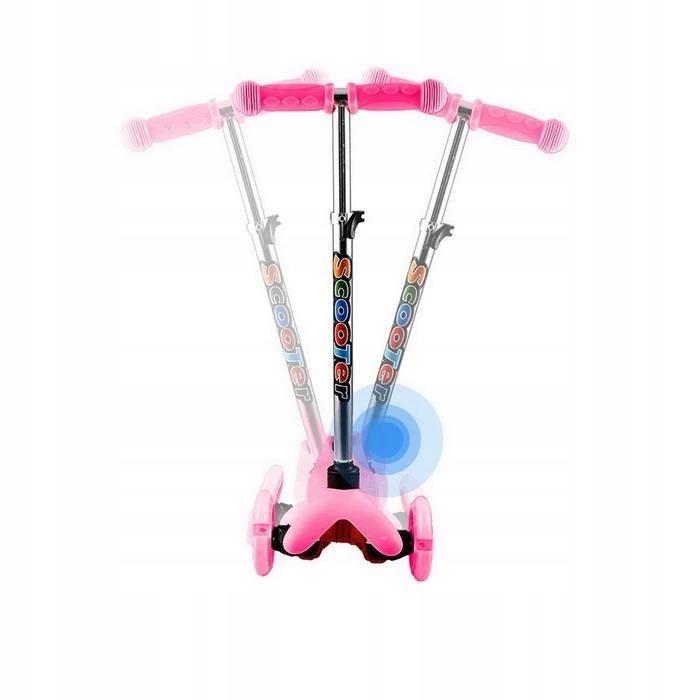 HULAJNOGA SKŁADANA TRÓJKOŁOWA BALANSOWA LED-PINK Kod producenta TJ 702-RÓŻOWA