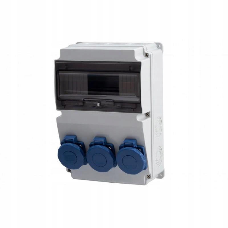 Rozvaděč Lago Lago IP65 10M – zásuvky 3x230V