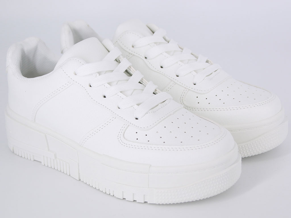 TRAMPKI SKÓRZANE SNEAKERSY ADIDASY BUTY BIAŁE DAMSKIE SPORTOWE 39 Kolor biały