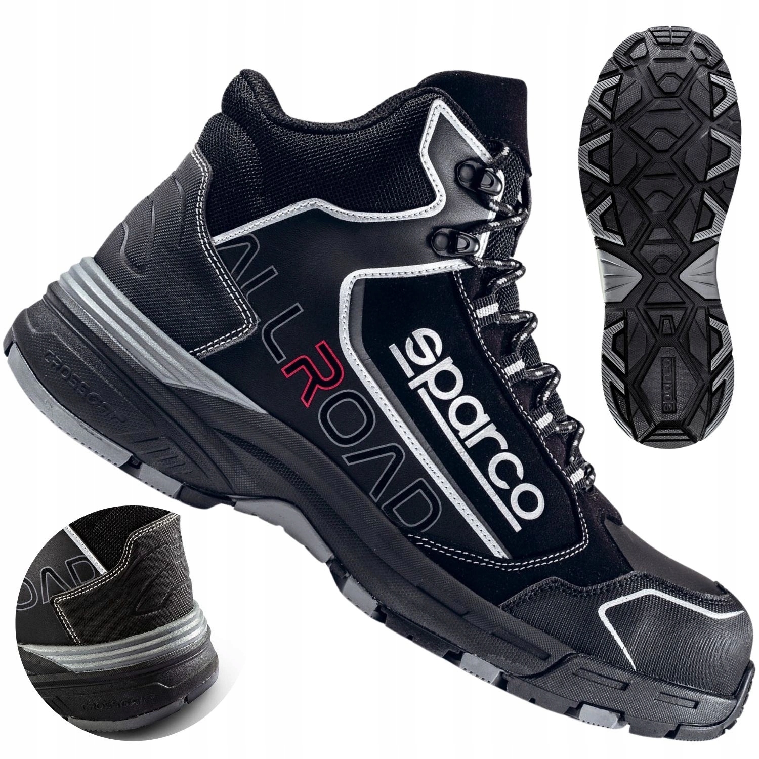 Buty robocze męskie trekingowe Bhp S3 całoroczne Sparco Allroad Hi 43