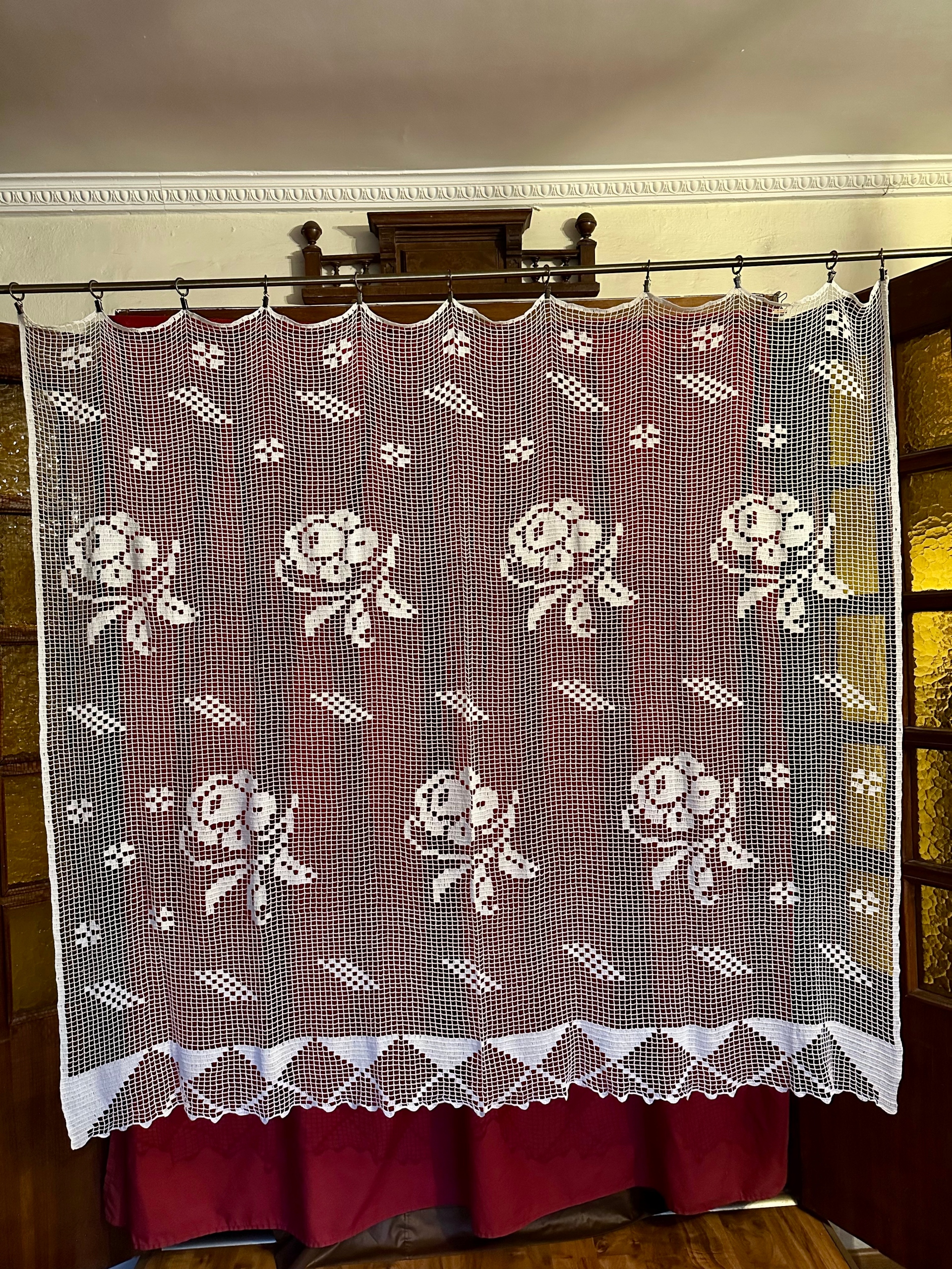 SZYDEŁKOWA FIRANKA 170X160