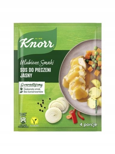 10 x Knorr Oblíbené příchutě Omáčka na pečení Omáčka na pečení světlá 25 g