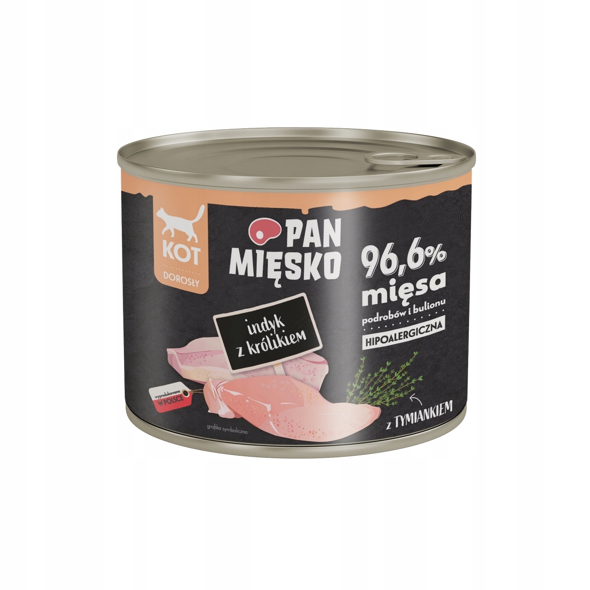 Levně 9X Pan Miesko mokré krmivo pro kočky krůta s krolíkem 200 g