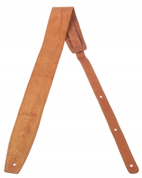 Kožený pásek pro elektrickou akustickou kytaru Harley Benton Suede Brown