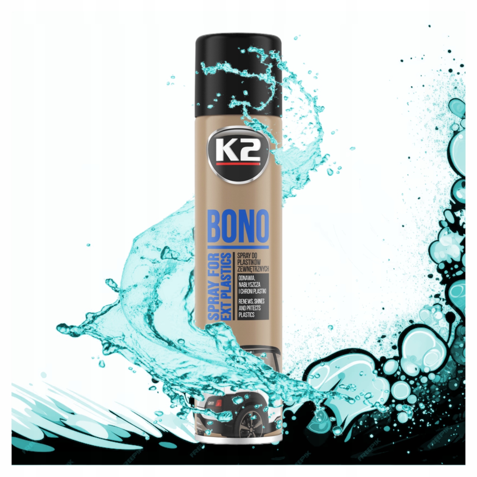 Preparat K2 Bono 300ml Środek do Nabłyszczania Plastików Zewnętrznych