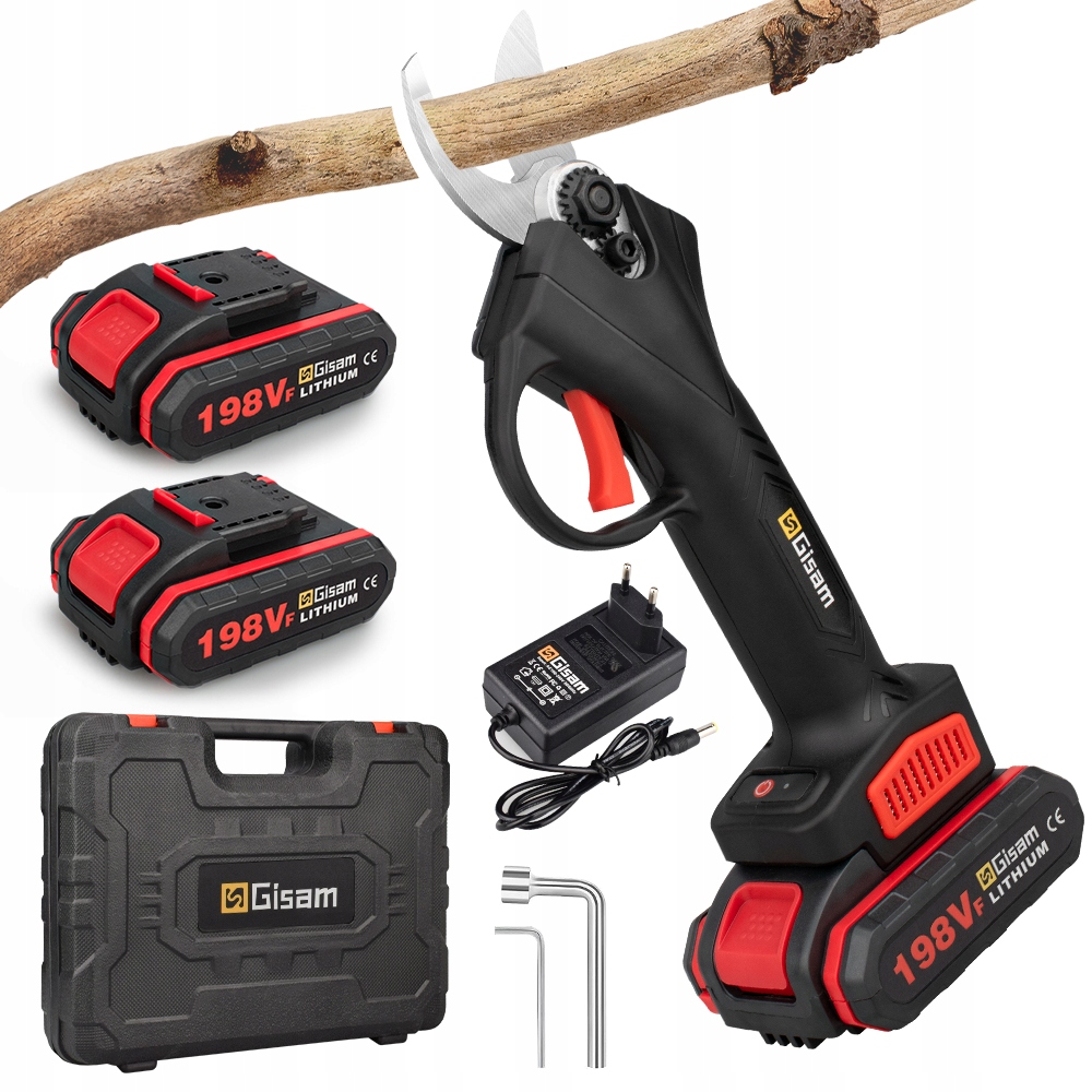 Akumulátorové Záhradnícke Nožnice Elektrické Nožnice Na Konáre 21V Aku Sada