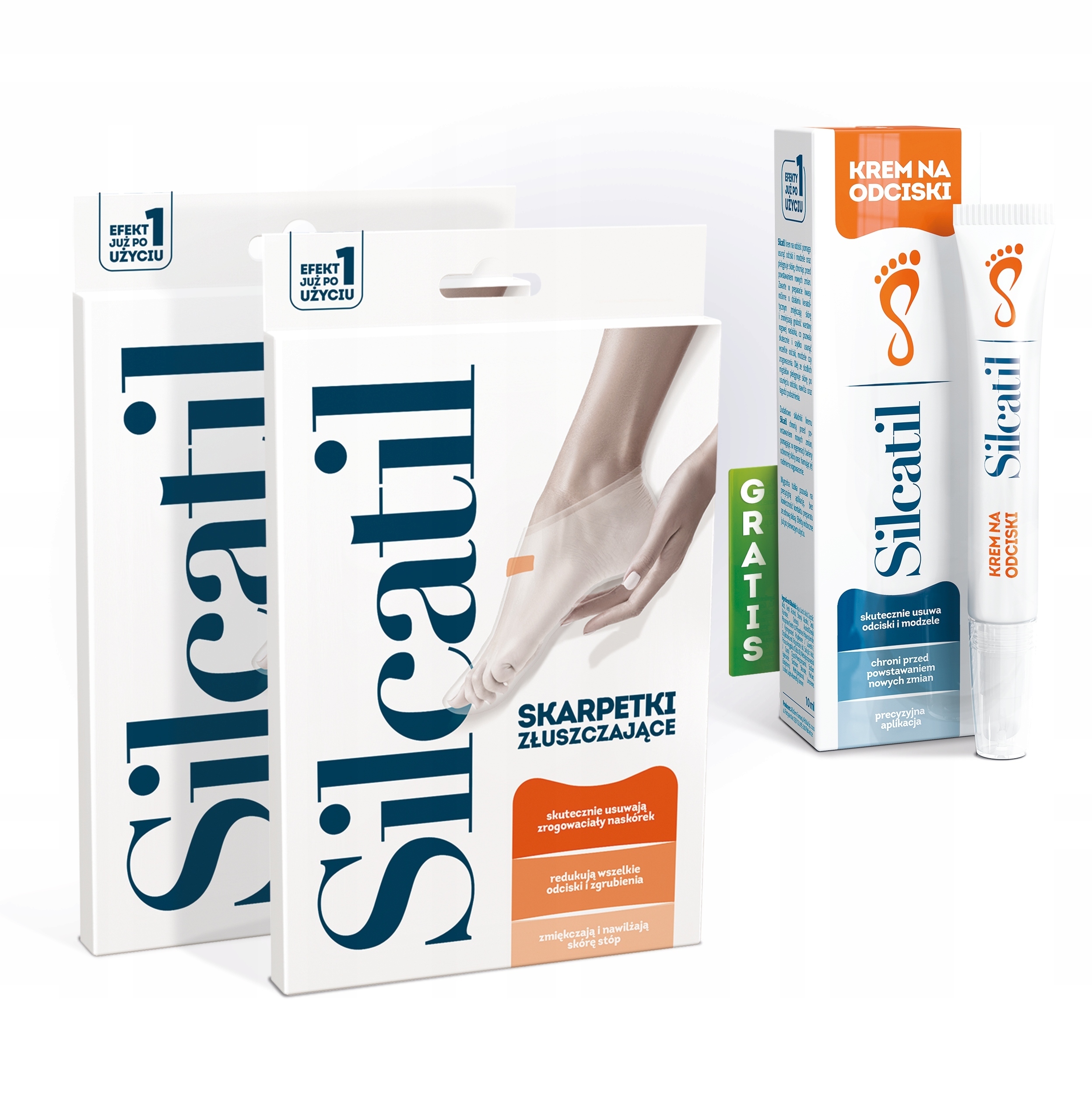 

Silcatil 2x Skarpetki Złuszczające Krem 10 ml