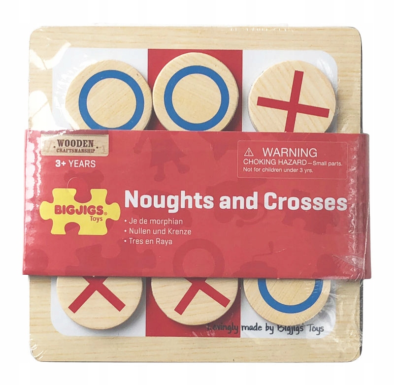 MINI gra KÓŁKO i KRZYŻYK drewniana Wydawca Bigjigs Toys