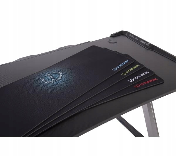 Biurko gamingowe Ultradesk RACER RGB dla Gracza Stan opakowania oryginalne