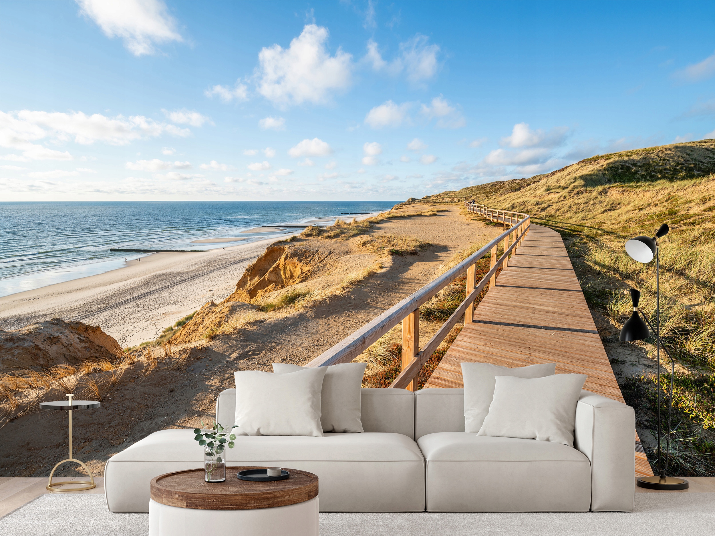 Fototapeta Pobřeží Ostrov Sylt Severní Moře Pláž Duny 400 x 280 cm
