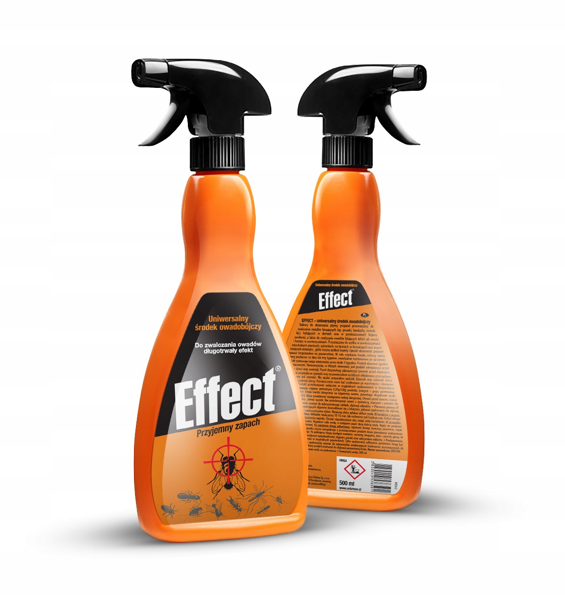 SPRAY ŚRODEK PREPARAT NA MUCHY KOMARY KARALUCHY RYBIKI MOLE EFFECT 500ML Producent Effect