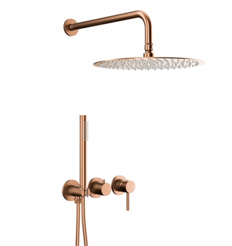 Kfa Sprchový Set S 3-OTVOROVOU Batériou Moza, Brushed Rose Gold