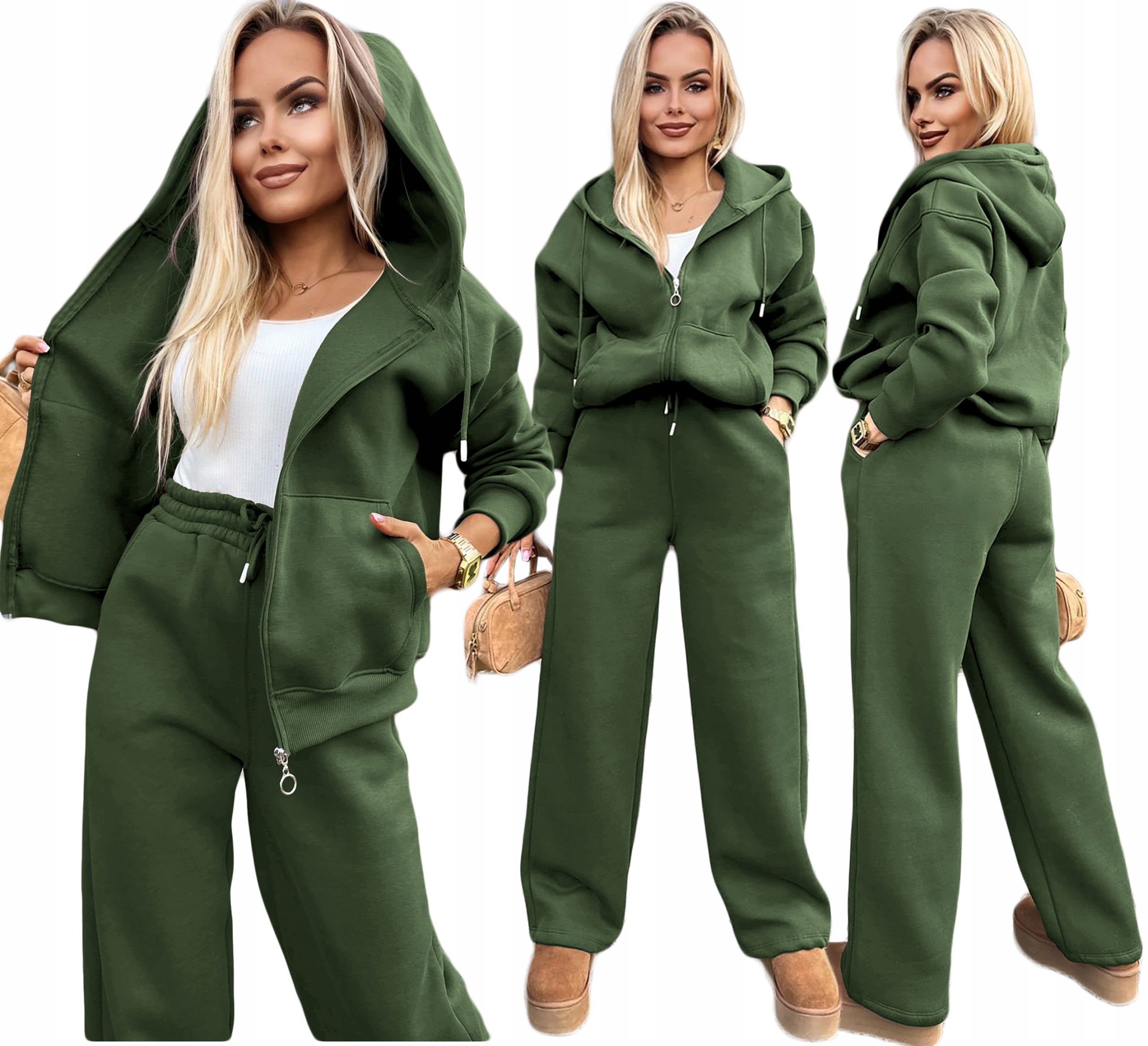 Bavlněný tepláková souprava Teplákovka kalhoty rozepínací mikina XL Arletta