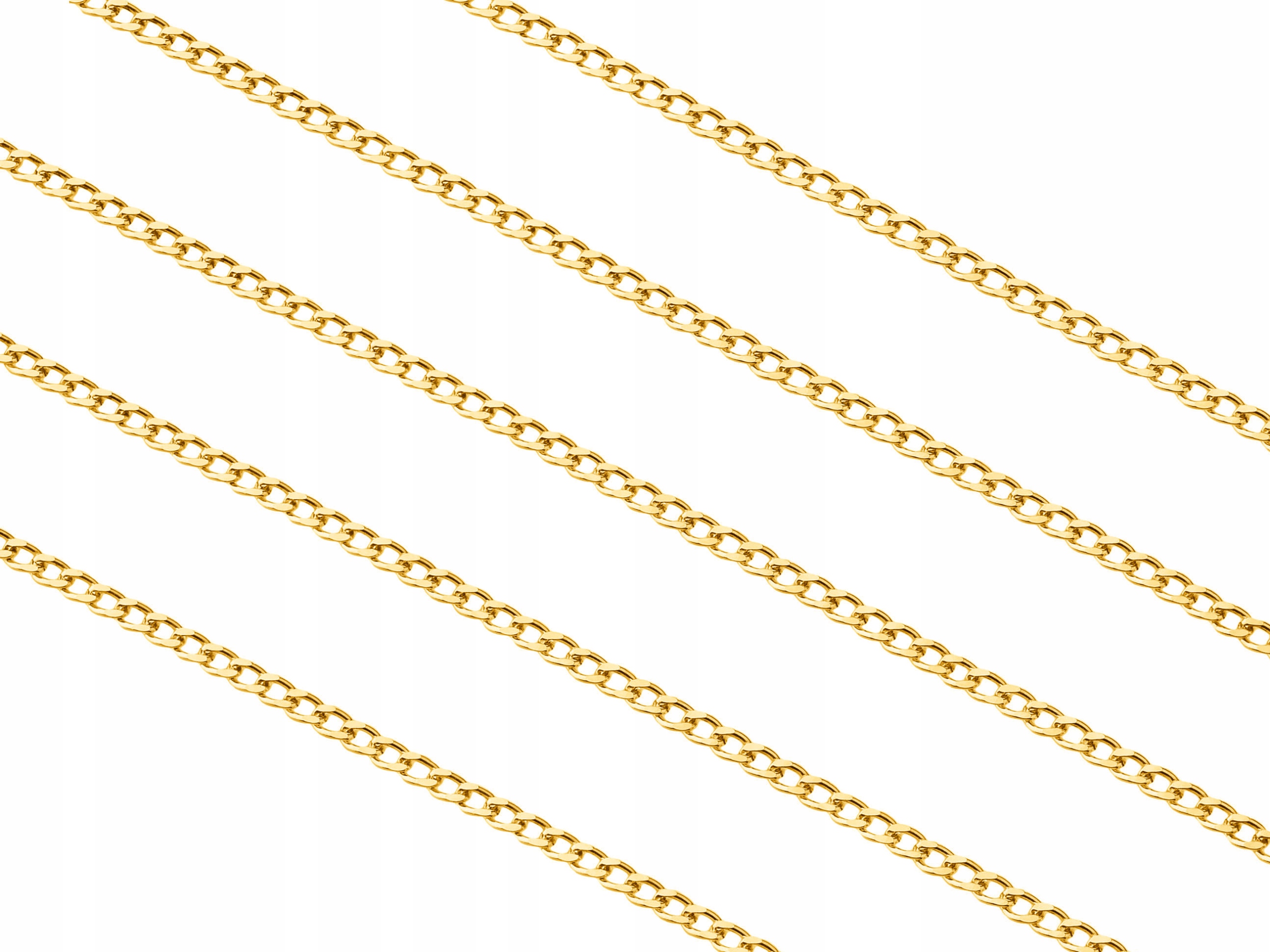 Dlouhý Stříbrný Pozlacený Tenký Dámský Řetízek Pancéřový 1,1mm Stříbro 80cm