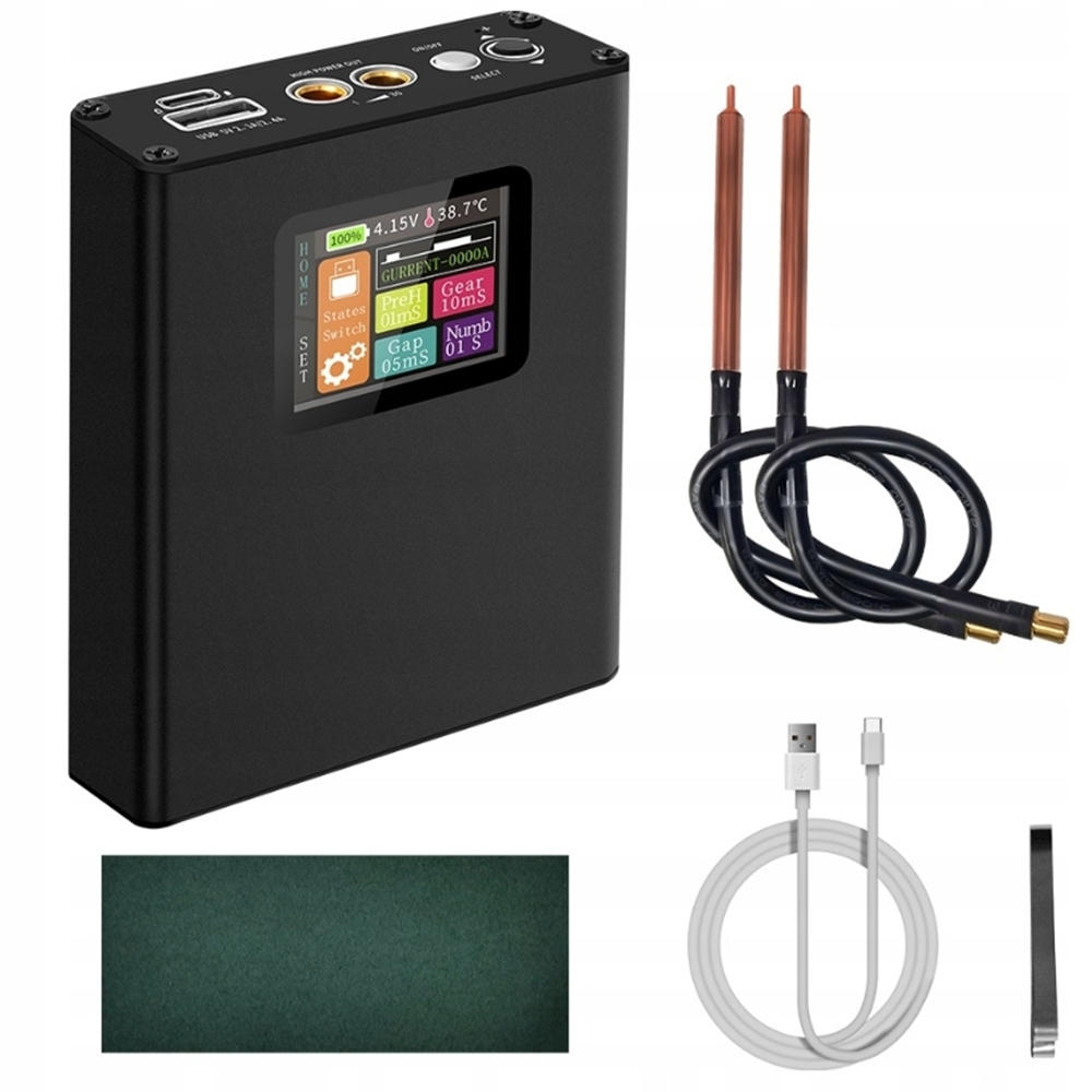 Przenośna mała zgrzewarka akumulatorowa z kolorowym ekranem Regulowana moc