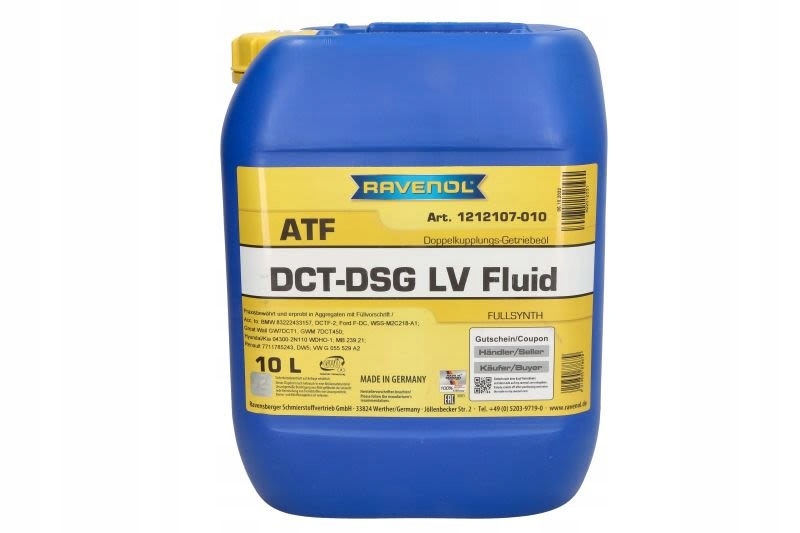 Olej, dvojspojková prevodovka (dsg) Ravenol 1212107-010-01-999