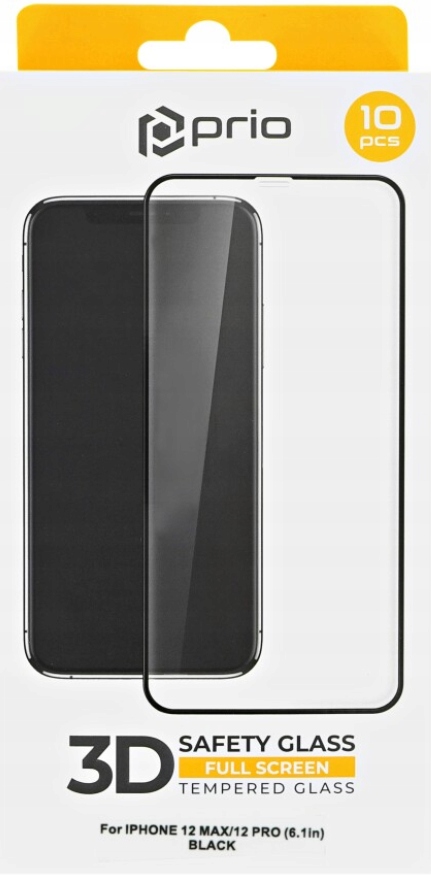 10 x Tvrzené Sklo 3D Na Displej pro iPhone 12/12 Pro