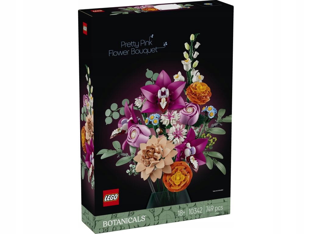 Lego 10342 Botanicals Krásná kytice růžových květů