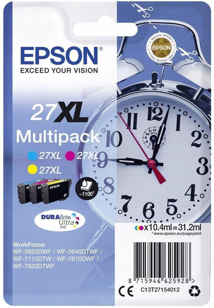 Trojfarebná atramentová kazeta Epson C13T27154012