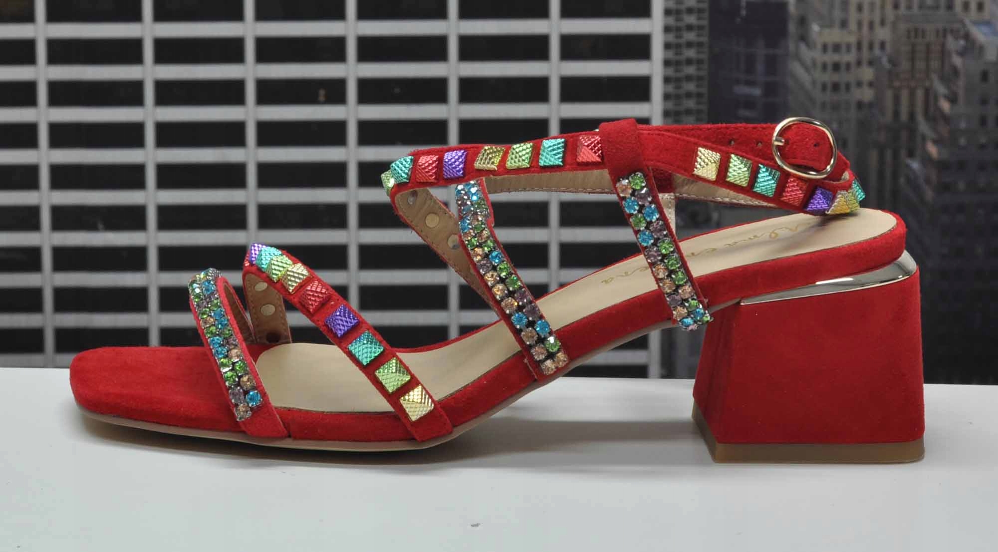 ALMA EN PENA V22377 RED SANDAŁY DAMSKIE r.38 Oryginalne opakowanie producenta pudełko