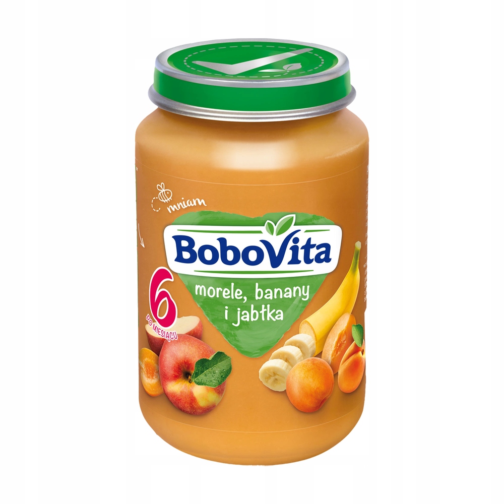 BoboVita Morele banany i jabłka 190g