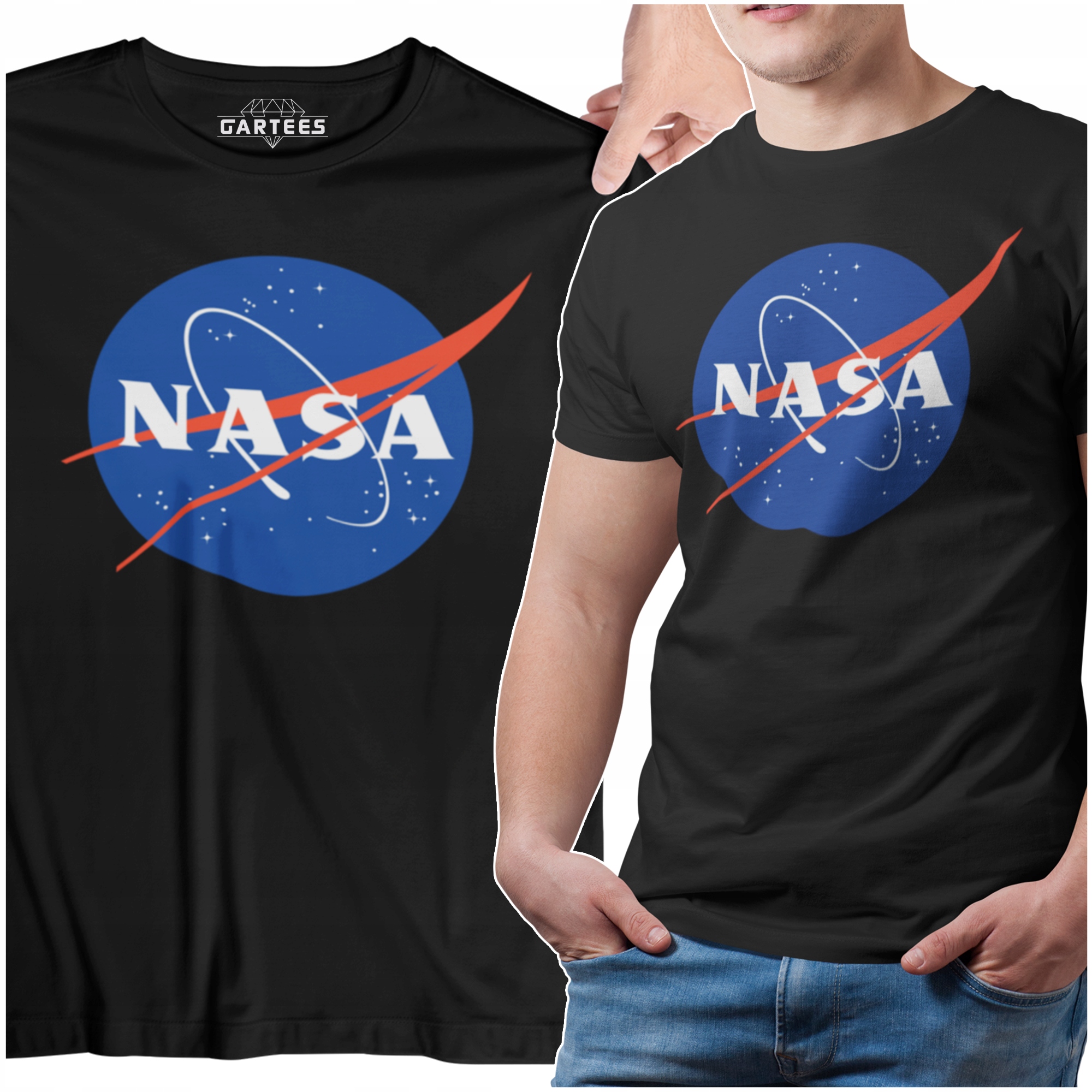 

Koszulka T-shirt Męska Męski Nasa Kosmos Spacex
