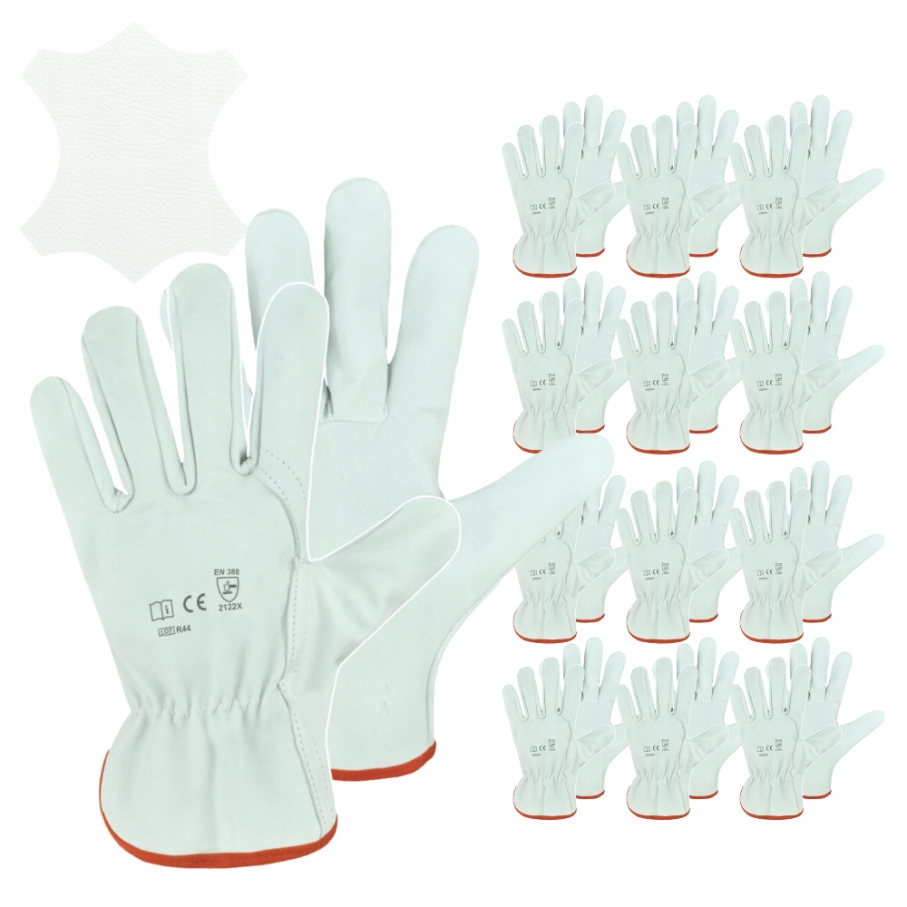 Pracovní Rukavice Svařovací Ochranné Rukavice Kozí Kůže Tig 12 párů