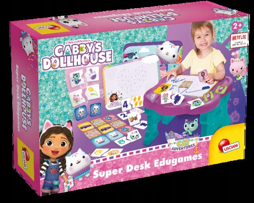 Koci domek Gabi Biurko z grami edukacyjnymi .