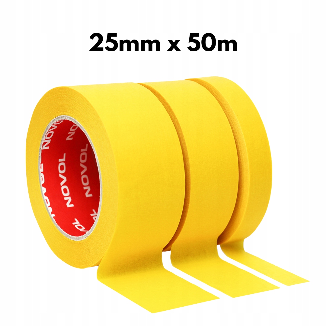 TAŚMA MASKUJĄCA NOVOL PREMIUM 110°C 25MM X 50M